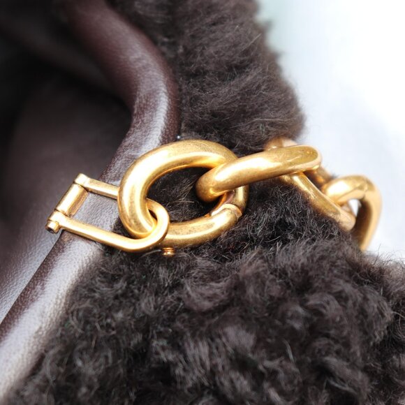 Bottega Veneta vintage bag black wool top handle bag - Picture 5 of 7